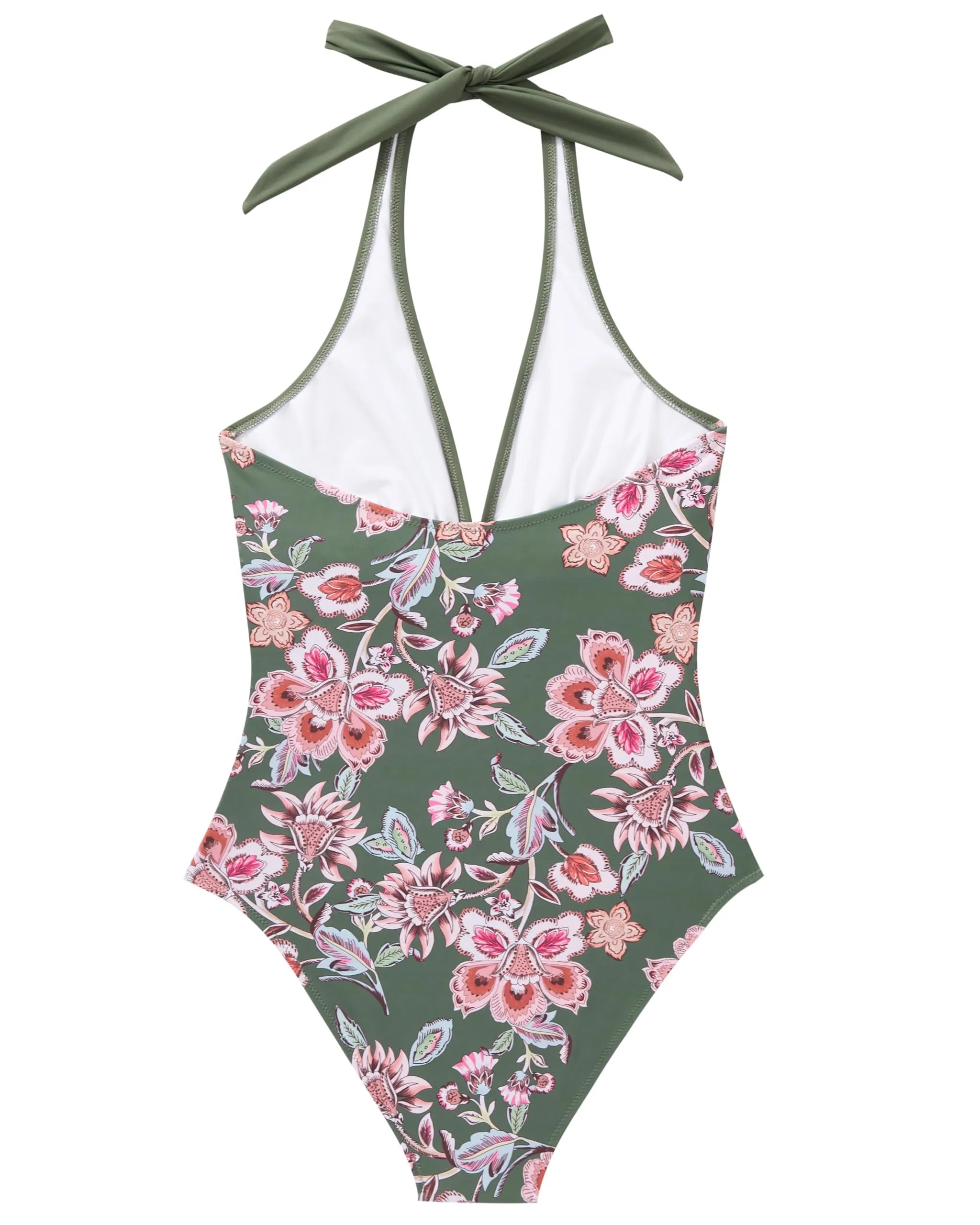 Floral Halter Push-Up Swimsuits