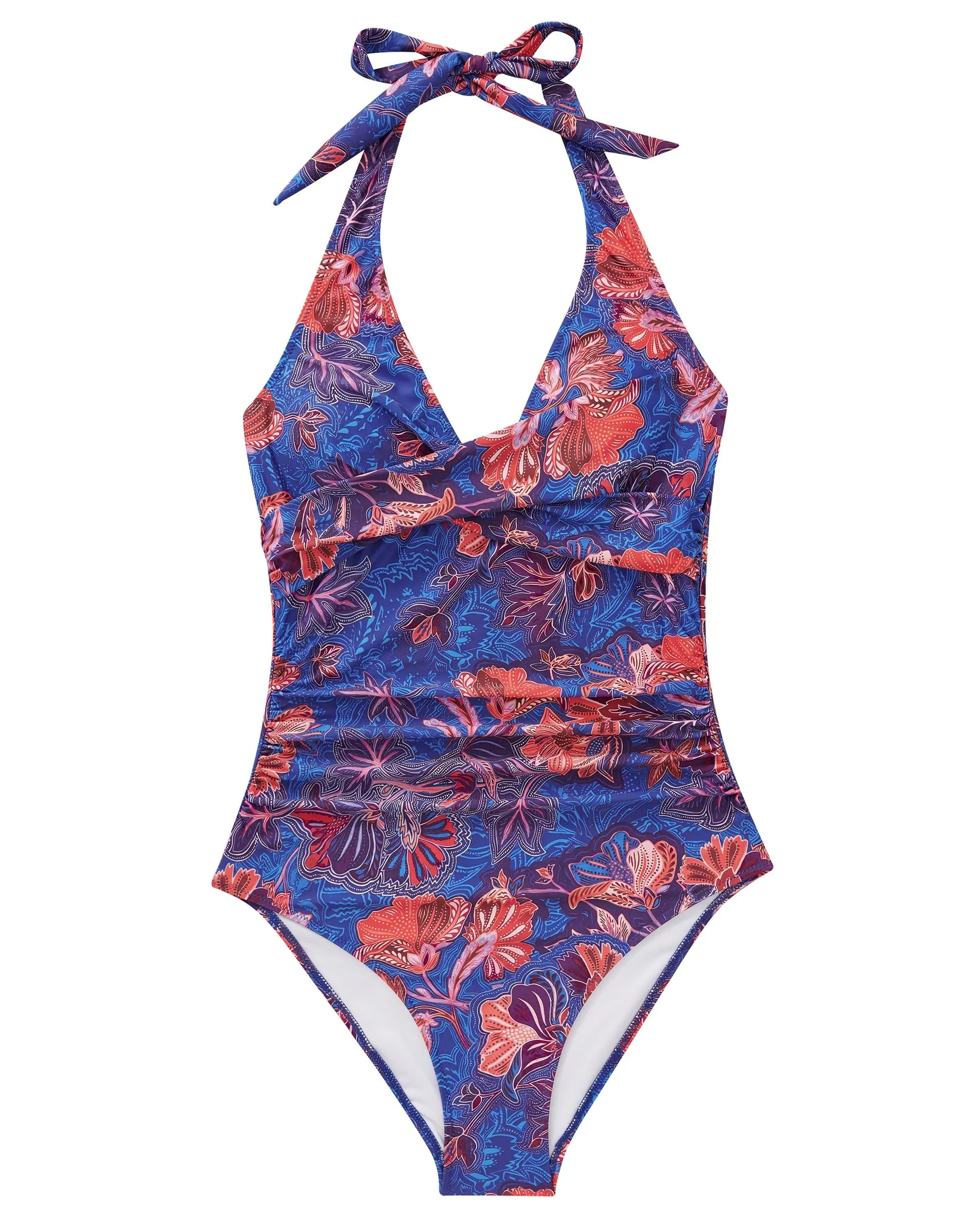Floral Halter Push-Up Swimsuits