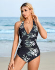 Floral Halter Push-Up Swimsuits