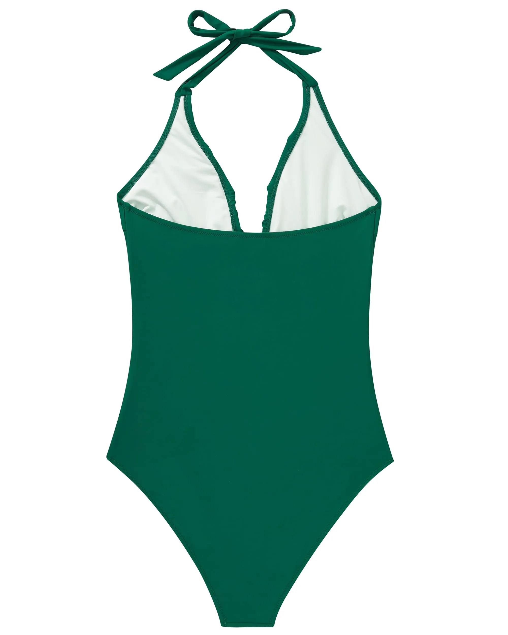Ruffle Tummy Sexy Halter One Piece Swimsuits