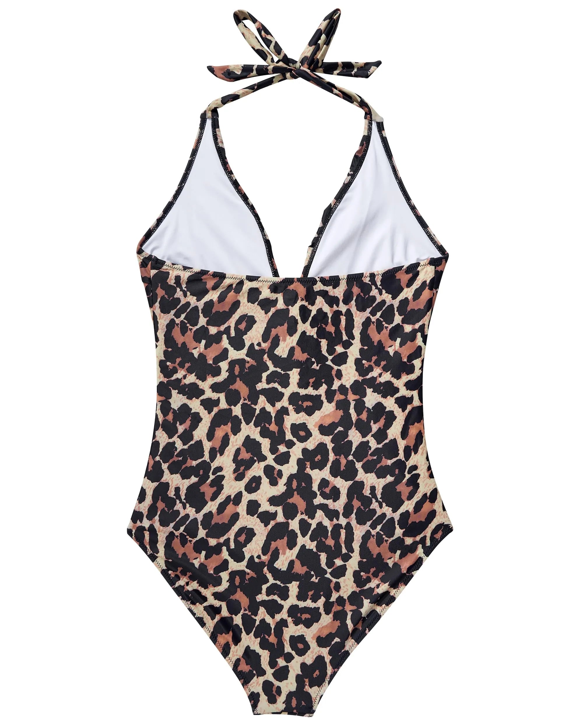 Ruffle Tummy Sexy Halter One Piece Swimsuits
