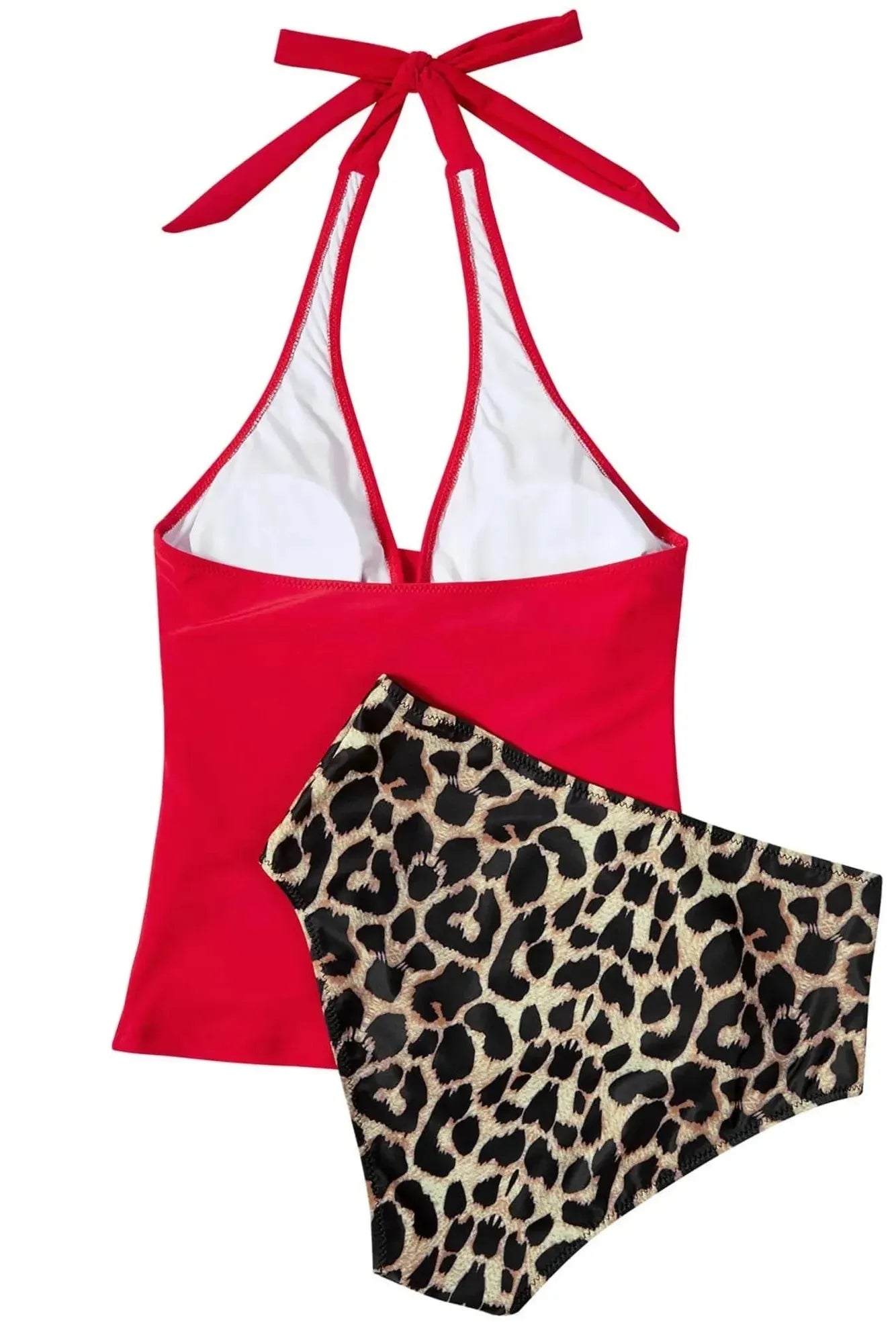 SUUKSESS Women Sexy Halter Tankini Bathing Suit Slimming Tummy Control Swimsuit-SUUKSESS-SUUKSESS