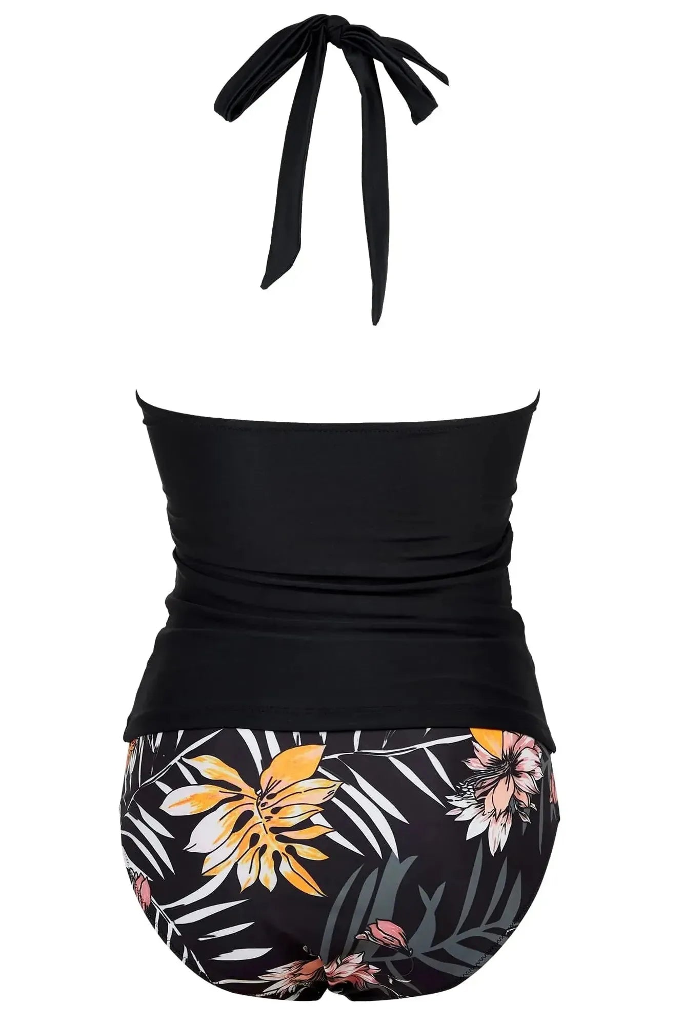 SUUKSESS Women Sexy Halter Tankini Bathing Suit Slimming Tummy Control Swimsuit-SUUKSESS-SUUKSESS