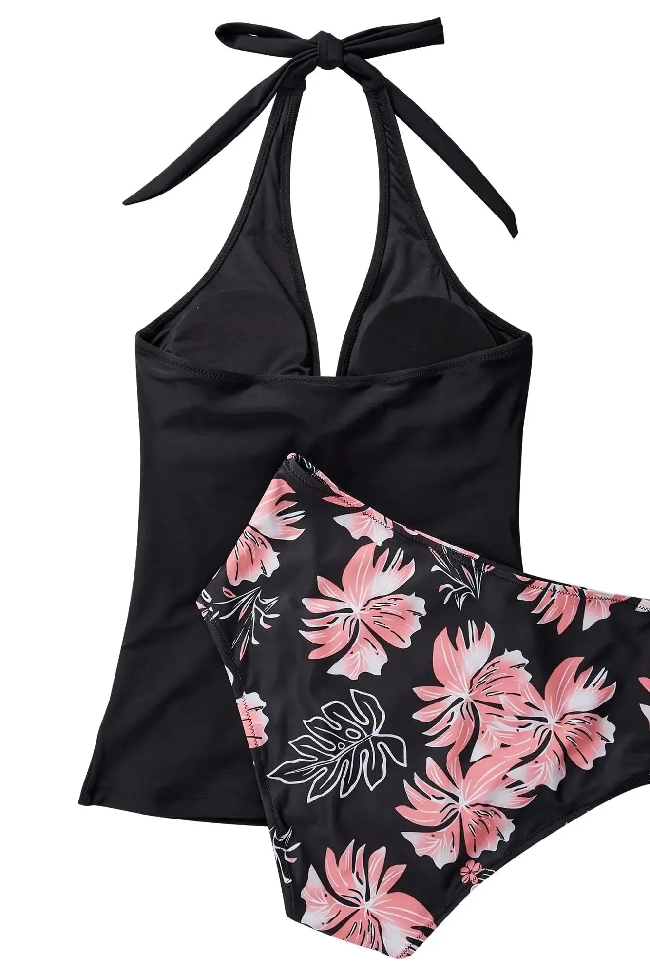 SUUKSESS Women Sexy Halter Tankini Bathing Suit Slimming Tummy Control Swimsuit-SUUKSESS-SUUKSESS