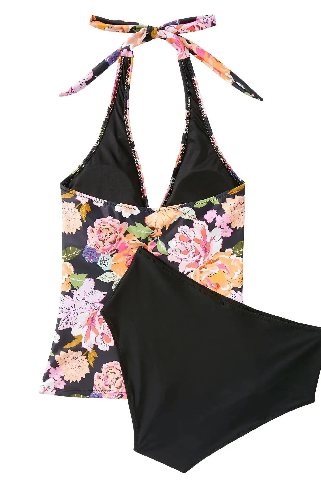 SUUKSESS Women Sexy Halter Tankini Bathing Suit Slimming Tummy Control Swimsuit-SUUKSESS-SUUKSESS
