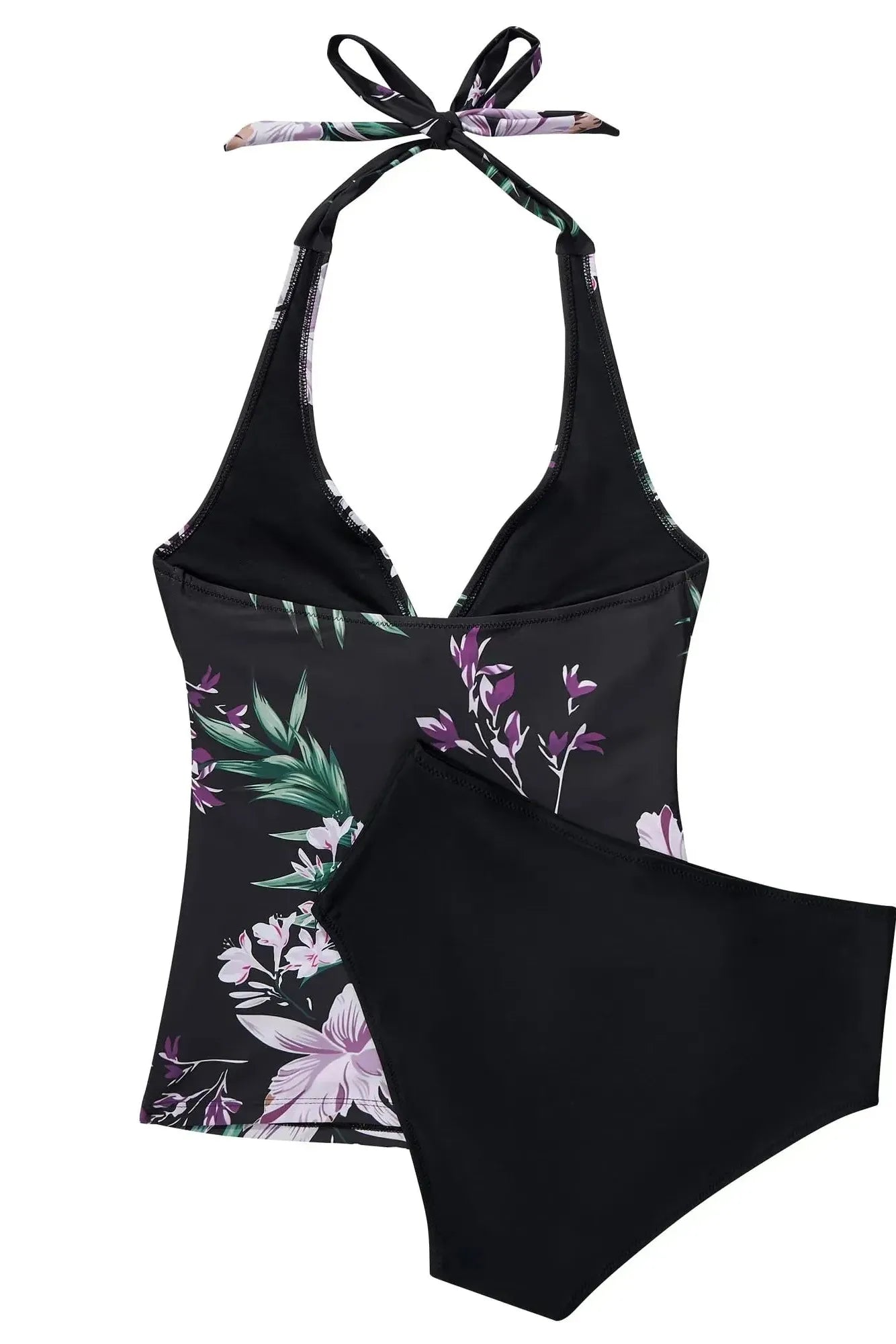 SUUKSESS Women Sexy Halter Tankini Bathing Suit Slimming Tummy Control Swimsuit-SUUKSESS-SUUKSESS
