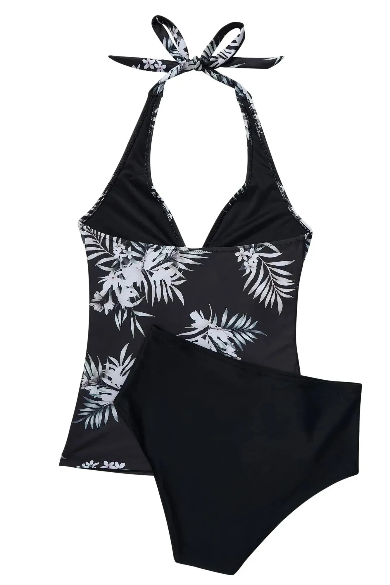 SUUKSESS Women Sexy Halter Tankini Bathing Suit Slimming Tummy Control Swimsuit-SUUKSESS-SUUKSESS