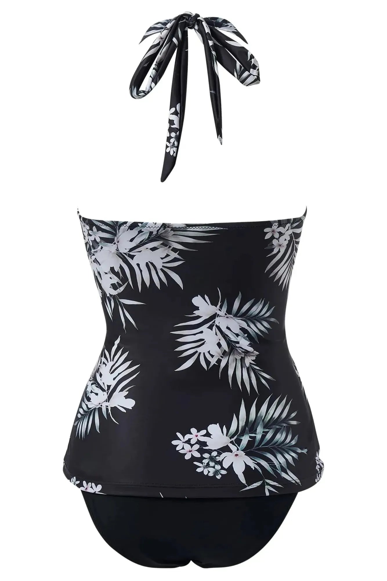 SUUKSESS Women Sexy Halter Tankini Bathing Suit Slimming Tummy Control Swimsuit-SUUKSESS-SUUKSESS