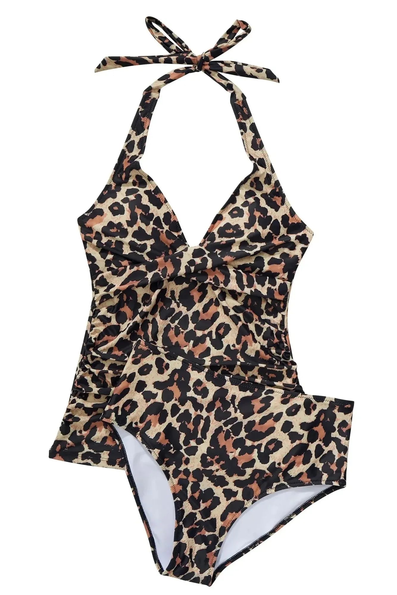 SUUKSESS Women Sexy Halter Tankini Bathing Suit Slimming Tummy Control Swimsuit-SUUKSESS-SUUKSESS