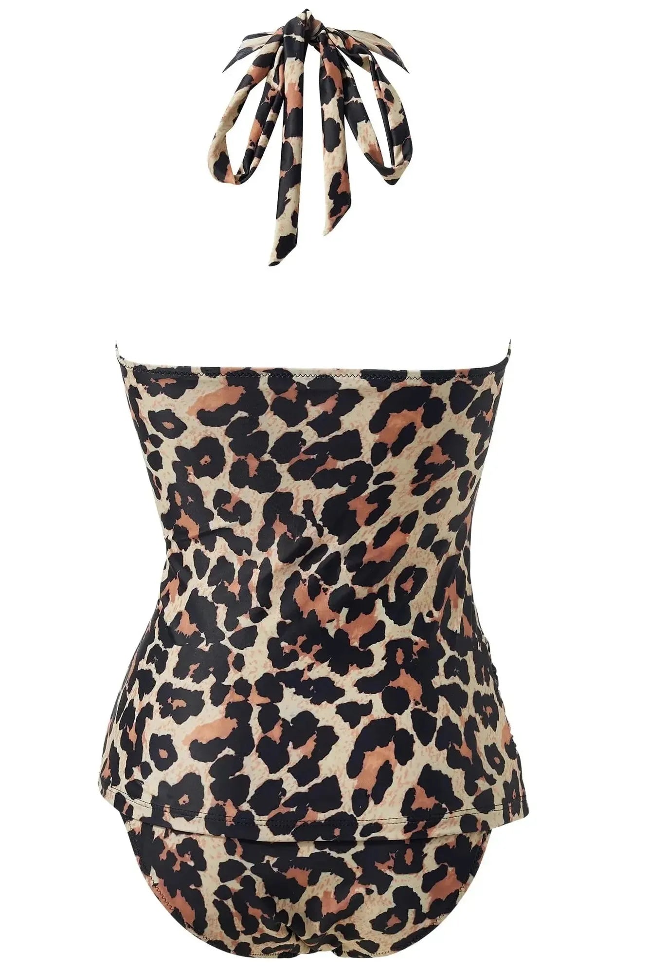 SUUKSESS Women Sexy Halter Tankini Bathing Suit Slimming Tummy Control Swimsuit-SUUKSESS-SUUKSESS