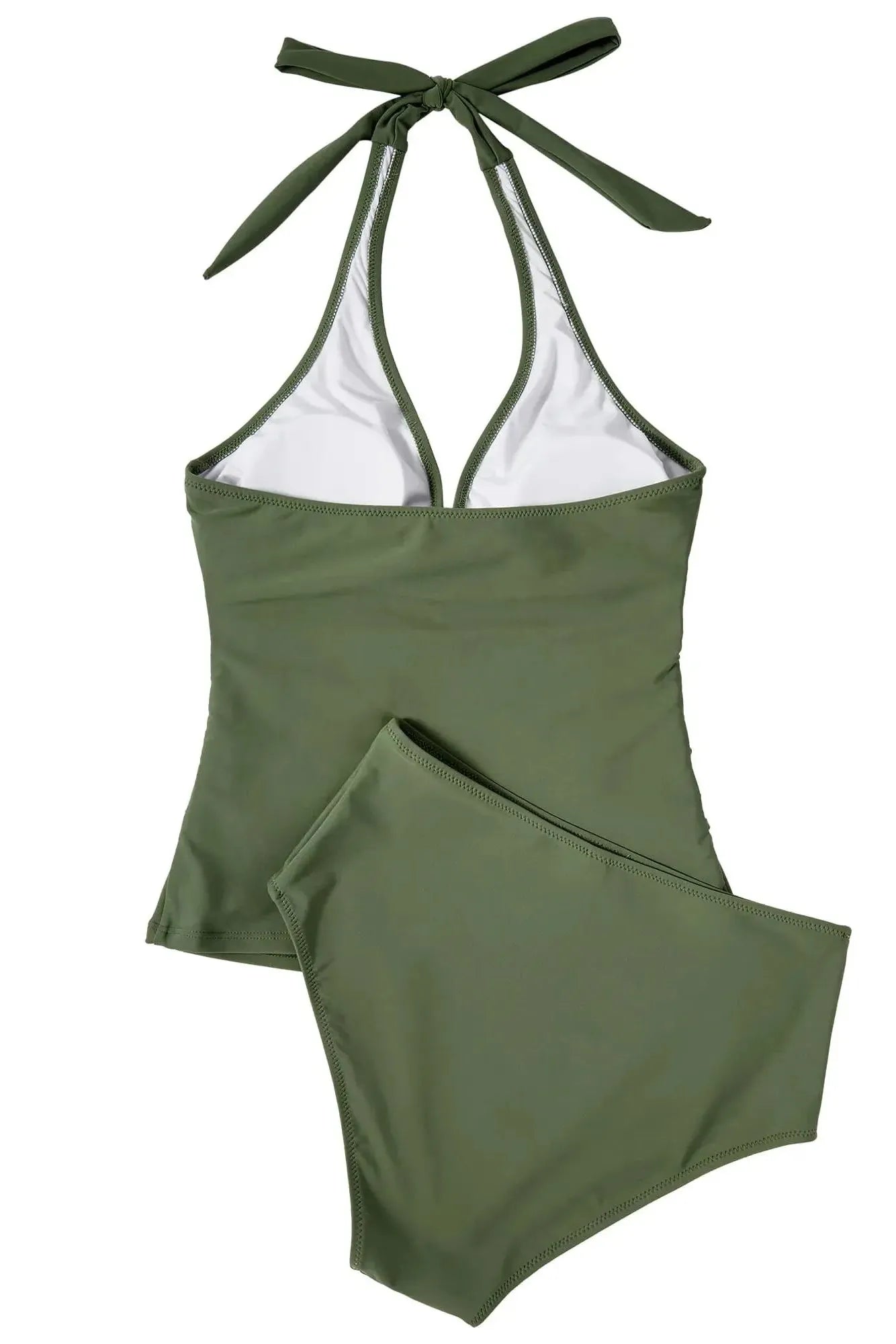 SUUKSESS Women Sexy Halter Tankini Bathing Suit Slimming Tummy Control Swimsuit-SUUKSESS-SUUKSESS