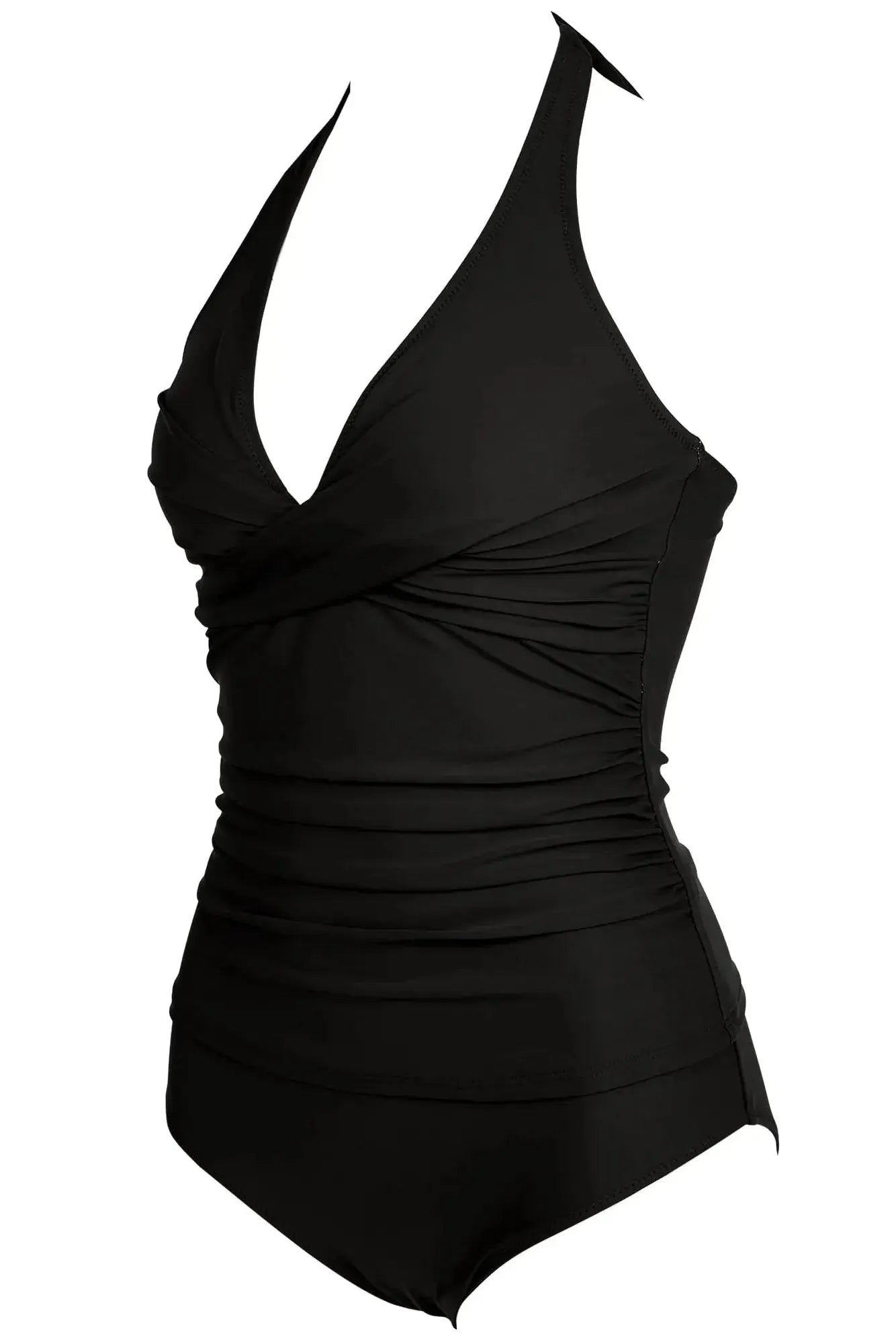 SUUKSESS Women Sexy Halter Tankini Bathing Suit Slimming Tummy Control Swimsuit-SUUKSESS-SUUKSESS