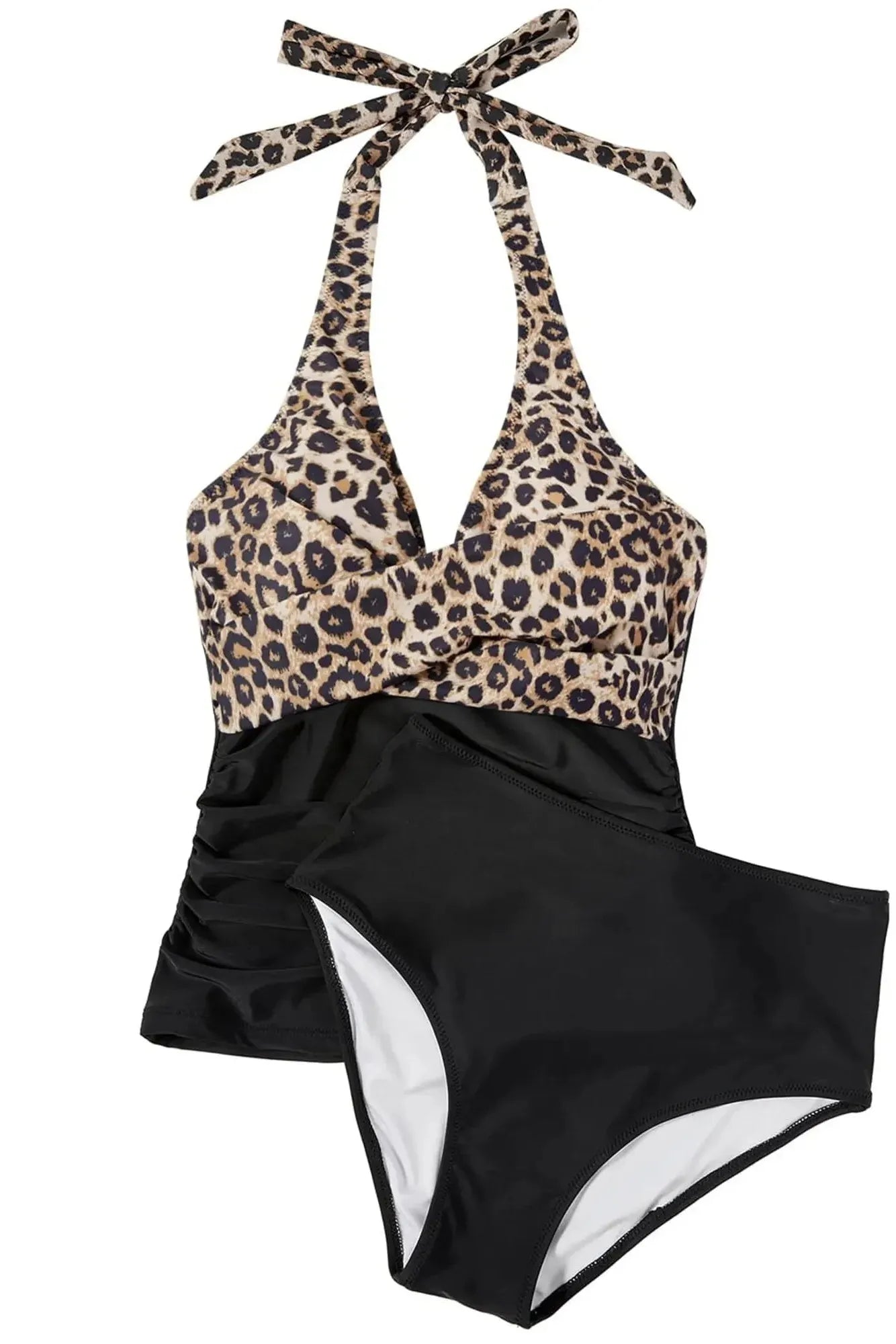 SUUKSESS Women Sexy Halter Tankini Bathing Suit Slimming Tummy Control Swimsuit-SUUKSESS-SUUKSESS
