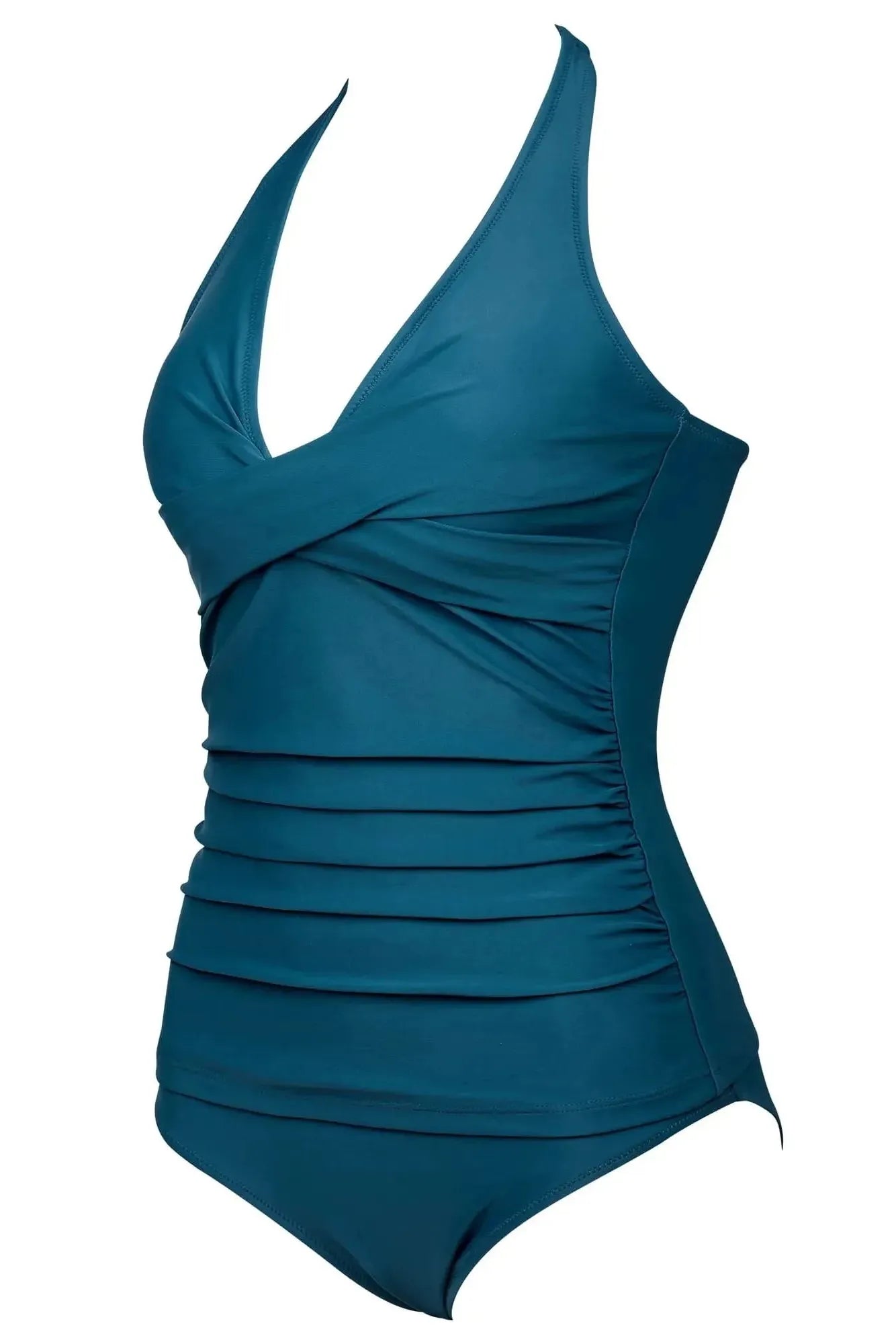 SUUKSESS Women Sexy Halter Tankini Bathing Suit Slimming Tummy Control Swimsuit-SUUKSESS-SUUKSESS