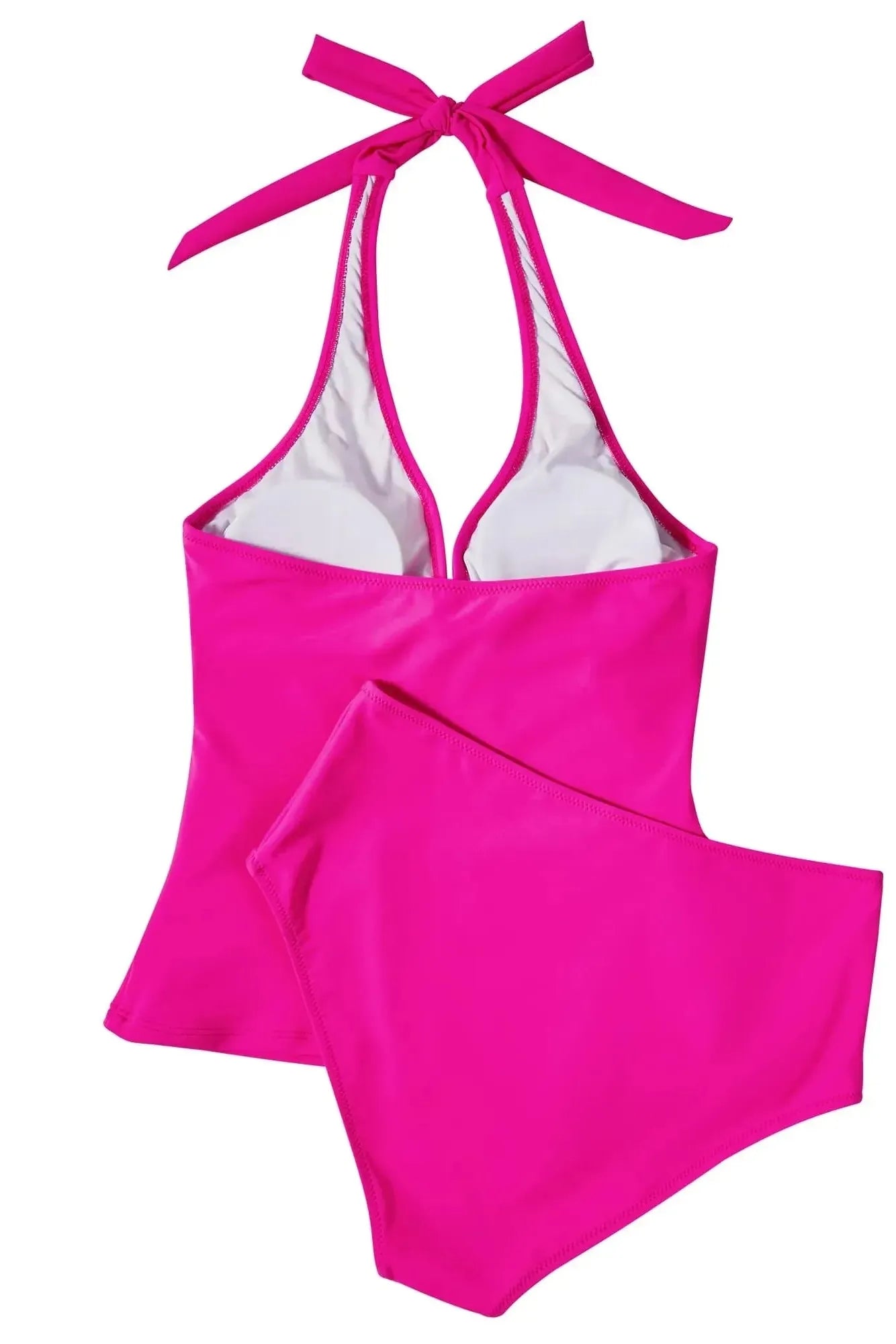 SUUKSESS Women Sexy Halter Tankini Bathing Suit Slimming Tummy Control Swimsuit-SUUKSESS-SUUKSESS