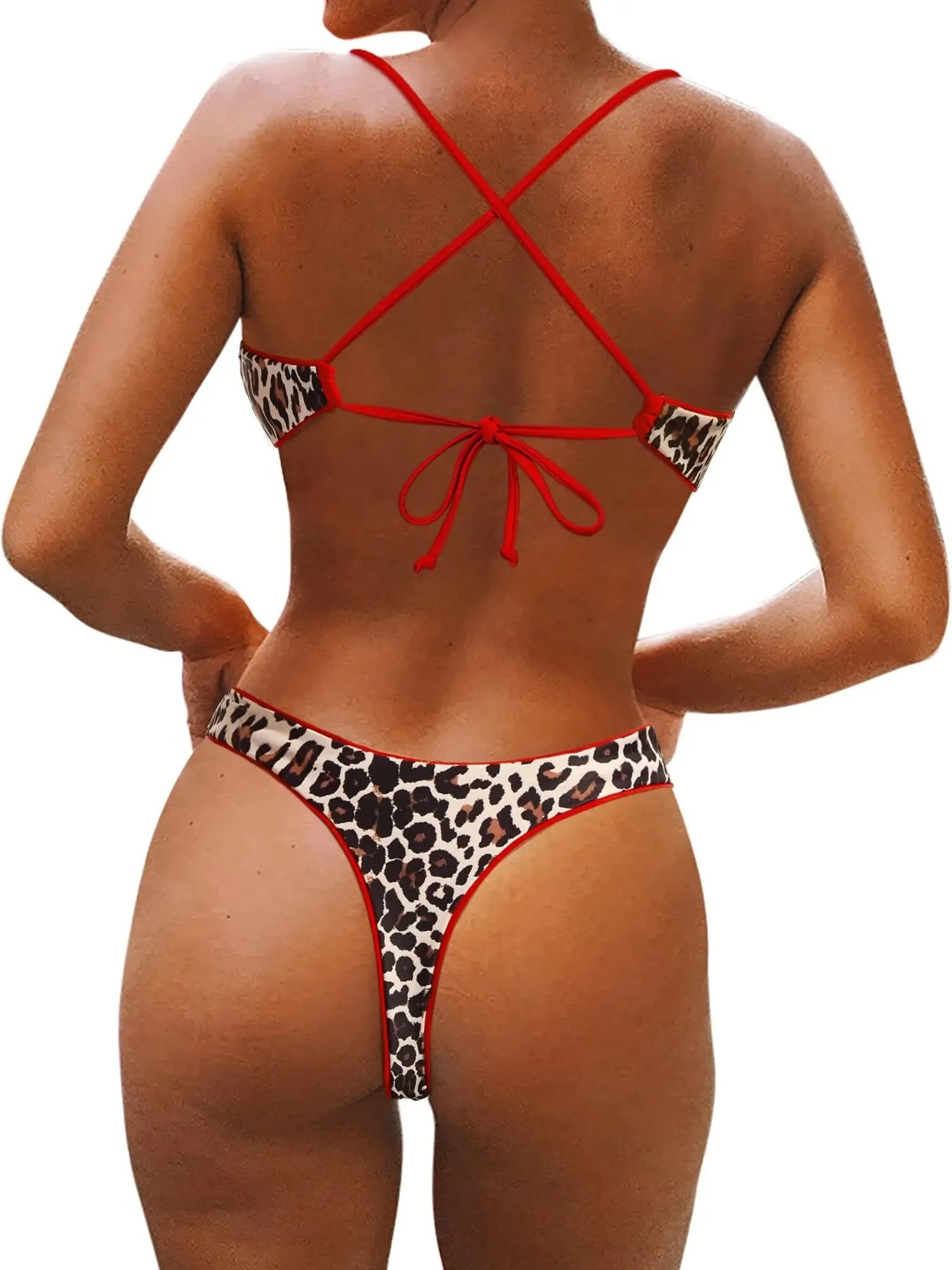 Reversible String Waisted Thong Bikini Set-SUUKSESS-SUUKSESS