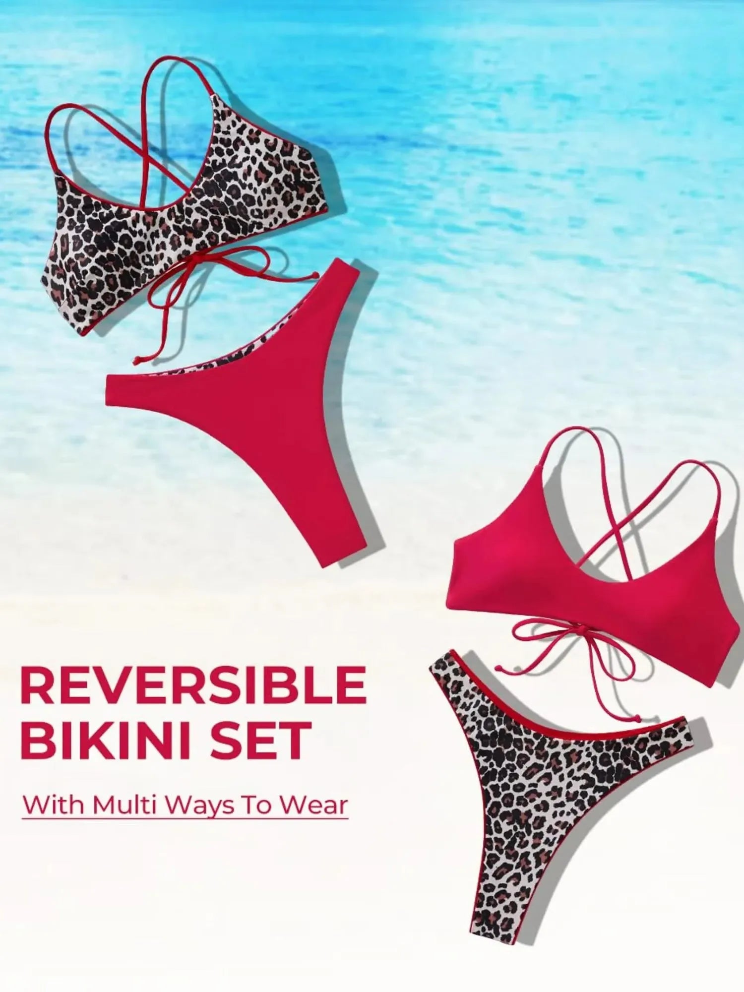 Reversible String Waisted Thong Bikini Set-SUUKSESS-SUUKSESS