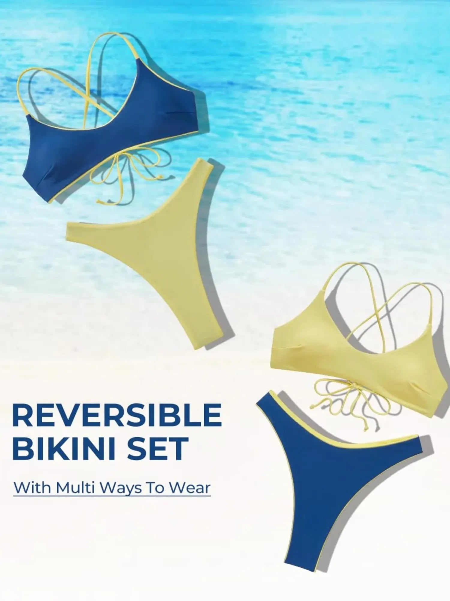 Reversible String Waisted Thong Bikini Set-SUUKSESS-SUUKSESS