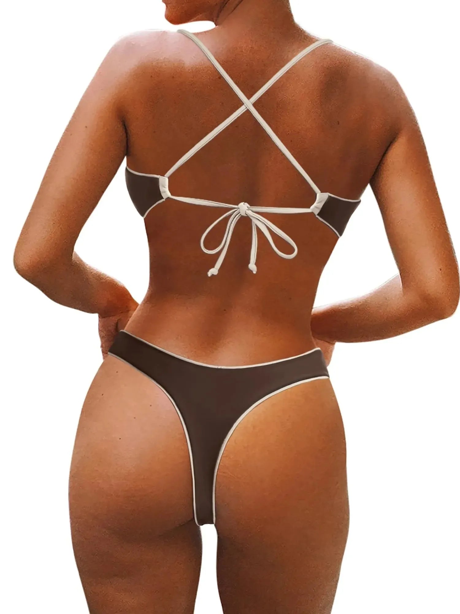 Reversible String Waisted Thong Bikini Set-SUUKSESS-SUUKSESS