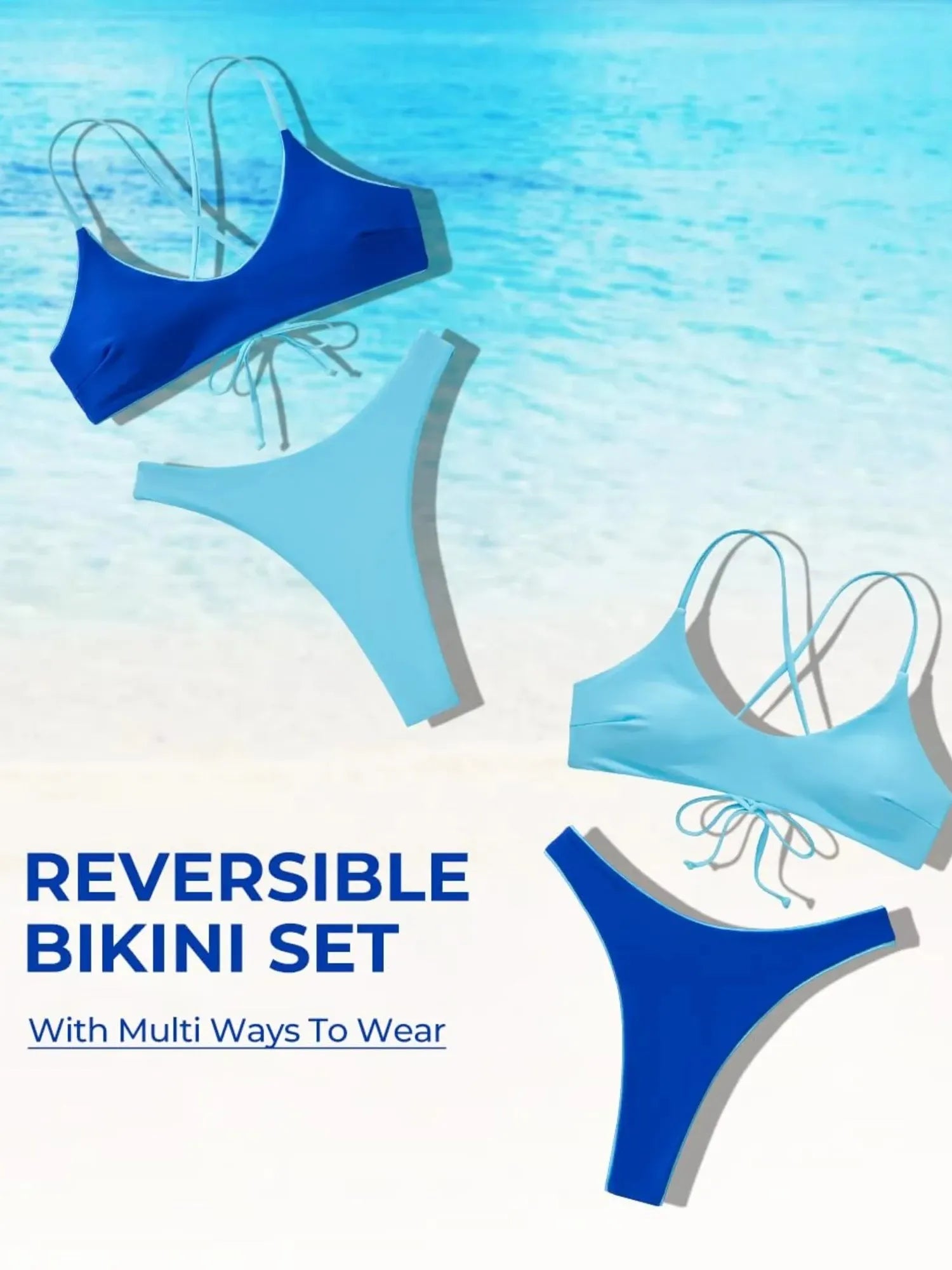 Reversible String Waisted Thong Bikini Set-SUUKSESS-SUUKSESS