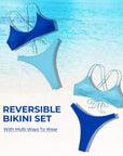 Reversible String Waisted Thong Bikini Set-SUUKSESS-SUUKSESS
