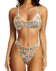 Reversible String Waisted Thong Bikini Set-SUUKSESS-Yellow Floral White-S-SUUKSESS
