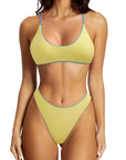 Reversible String Waisted Thong Bikini Set-SUUKSESS-Yellow Sky Blue-S-SUUKSESS