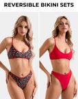 Reversible String Waisted Thong Bikini Set-SUUKSESS-SUUKSESS