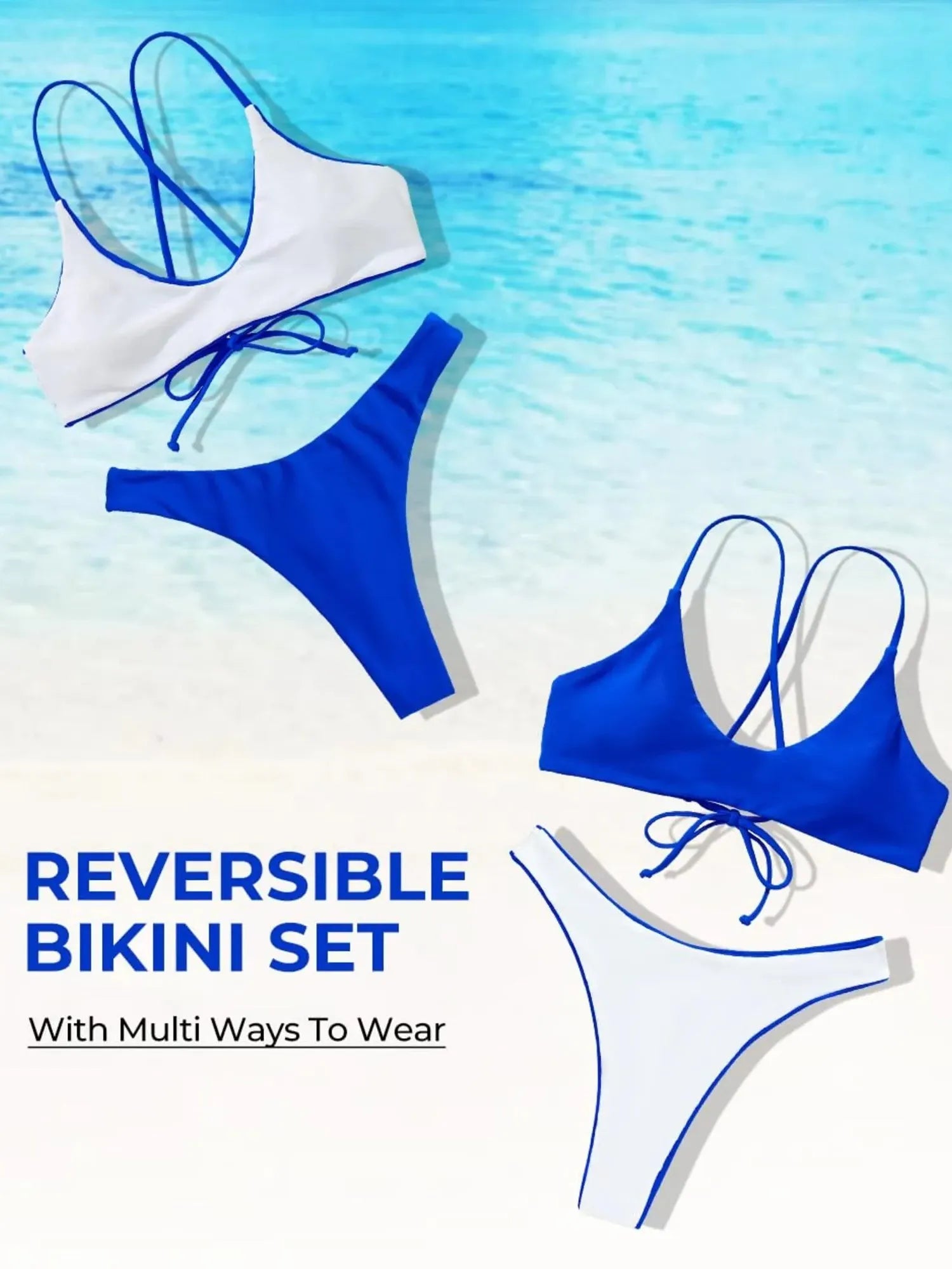 Reversible String Waisted Thong Bikini Set-SUUKSESS-SUUKSESS