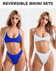 Reversible String Waisted Thong Bikini Set-SUUKSESS-SUUKSESS