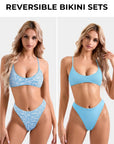 Reversible String Waisted Thong Bikini Set-SUUKSESS-SUUKSESS