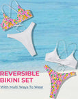 Reversible String Waisted Thong Bikini Set-SUUKSESS-SUUKSESS