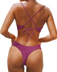 Reversible String Waisted Thong Bikini Set-SUUKSESS-SUUKSESS
