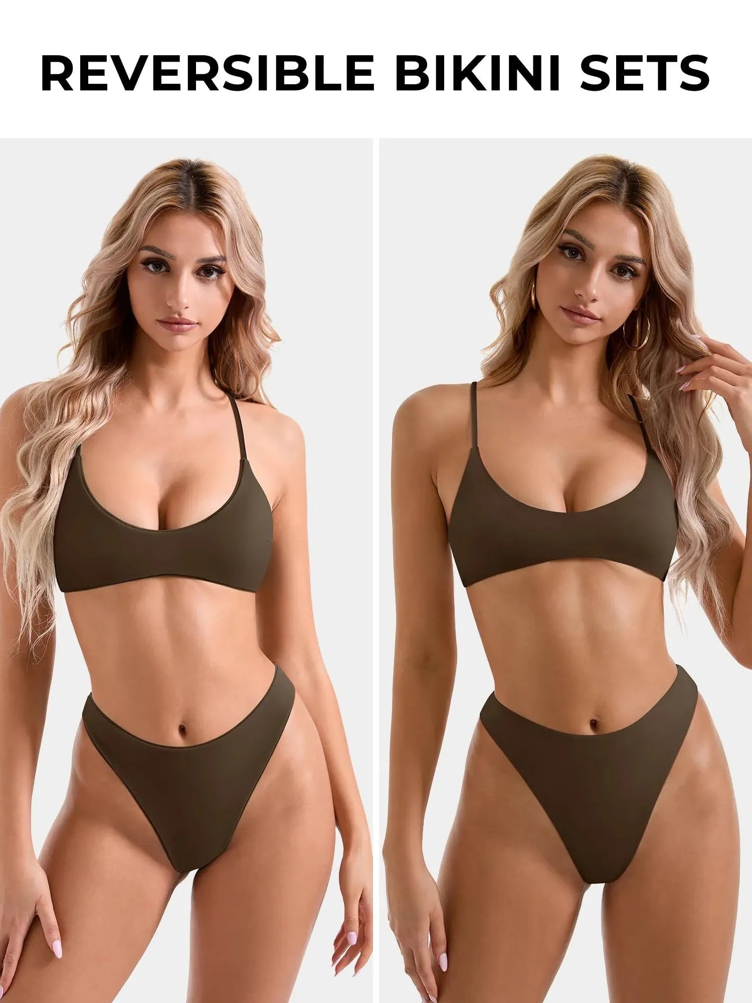 Reversible String Waisted Thong Bikini Set-SUUKSESS-SUUKSESS