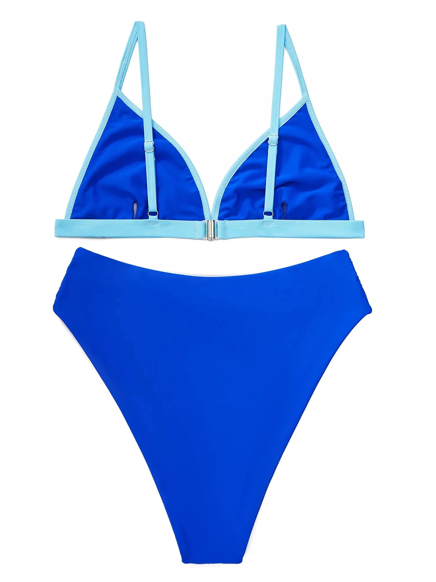 Triangle Bikini High-Waisted Swimsuit Sets-Swimwear-SUUKSESS-SUUKSESS