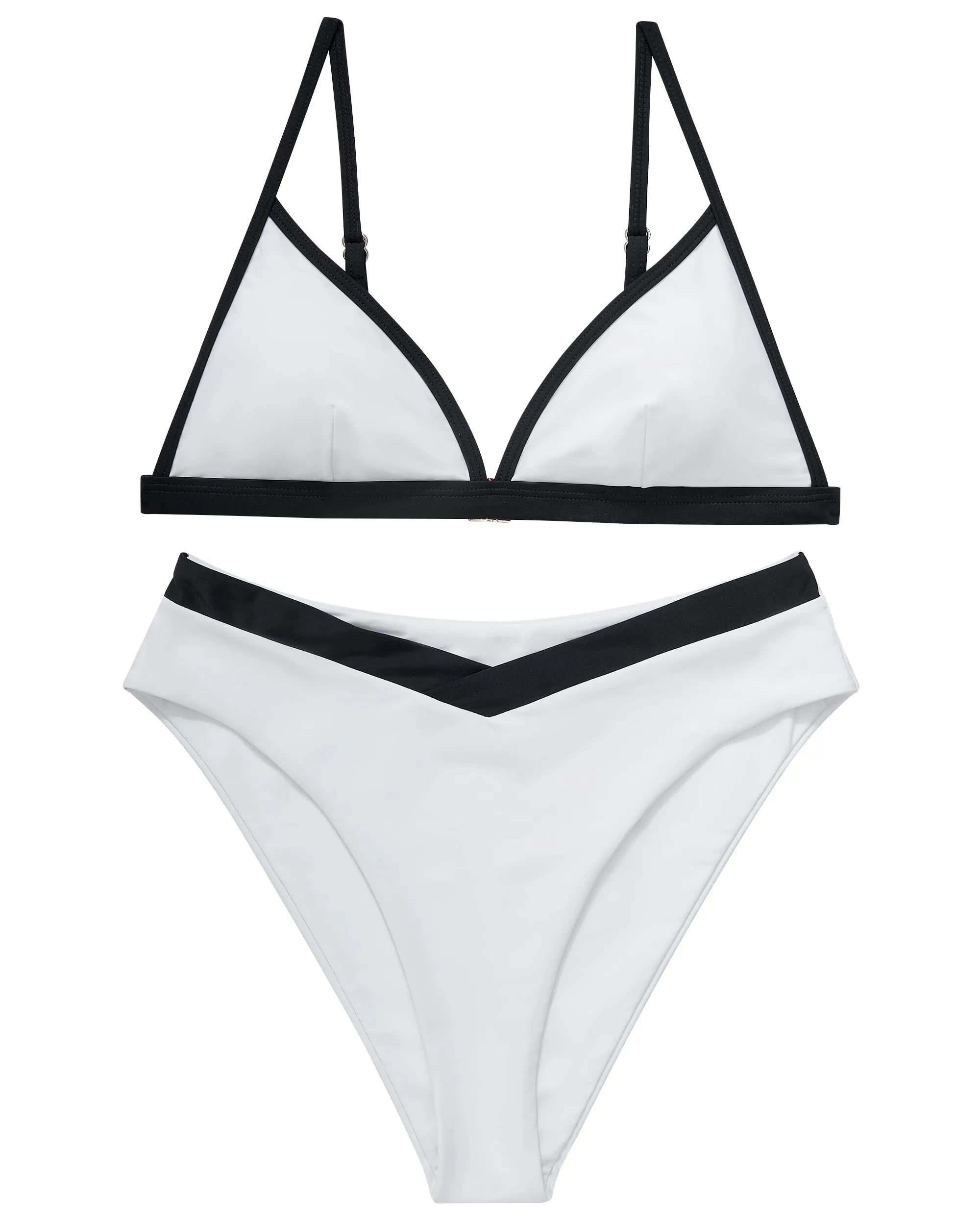 Triangle High Cut Bikini Set
