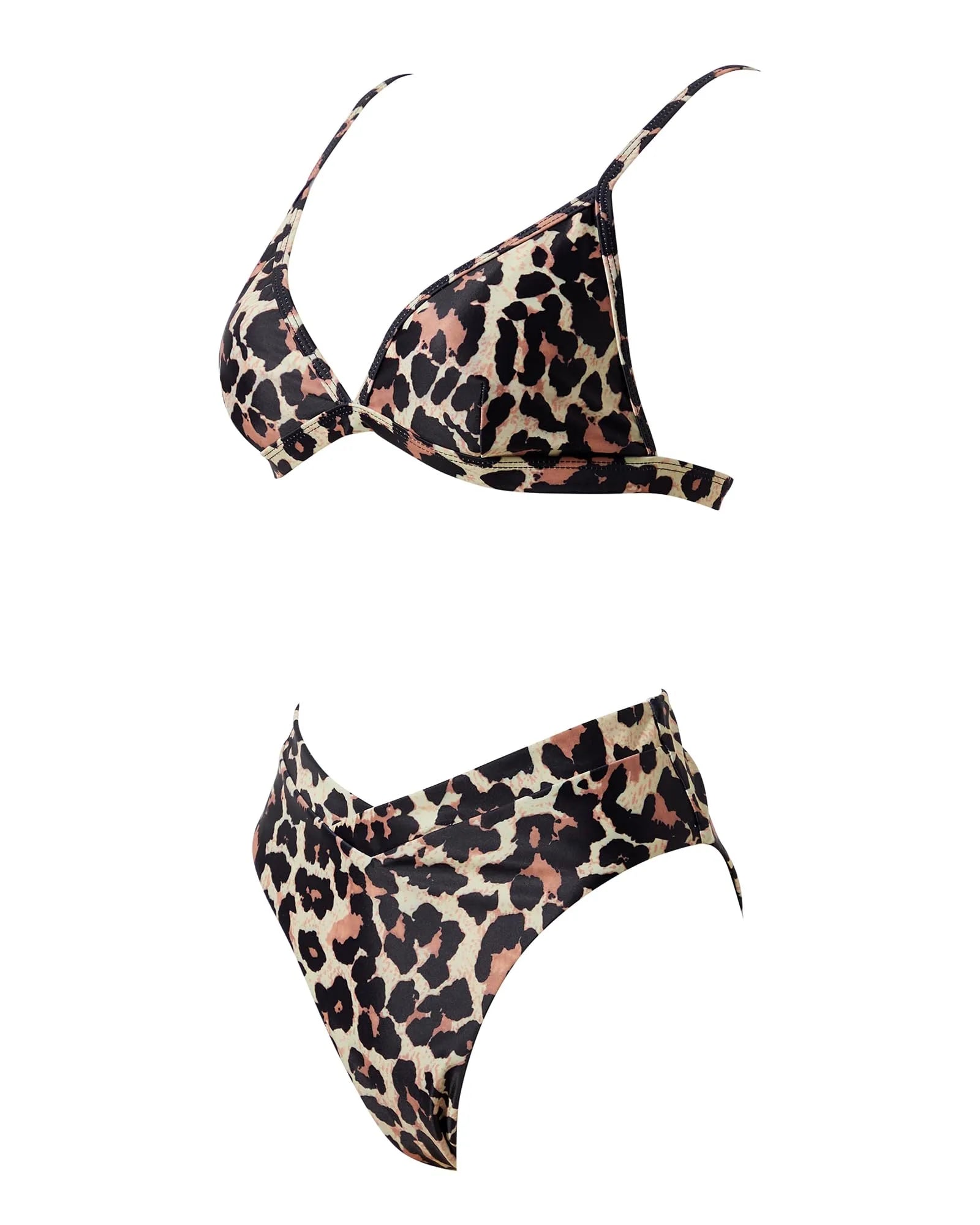 Triangle High Cut Bikini Set