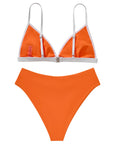Triangle High Cut Bikini Set
