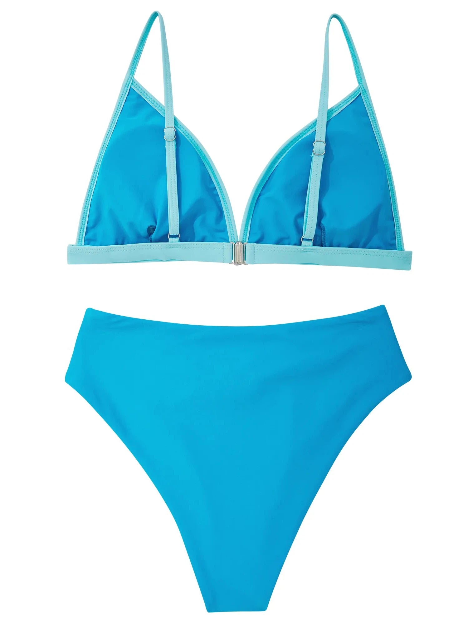 Triangle Bikini High-Waisted Swimsuit Sets-Swimwear-SUUKSESS-SUUKSESS