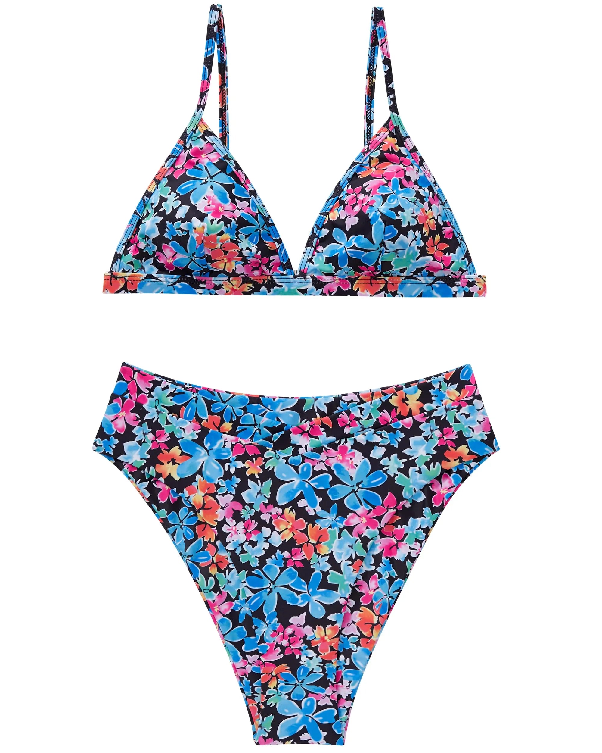 Triangle High Cut Bikini Set