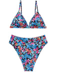 Triangle High Cut Bikini Set