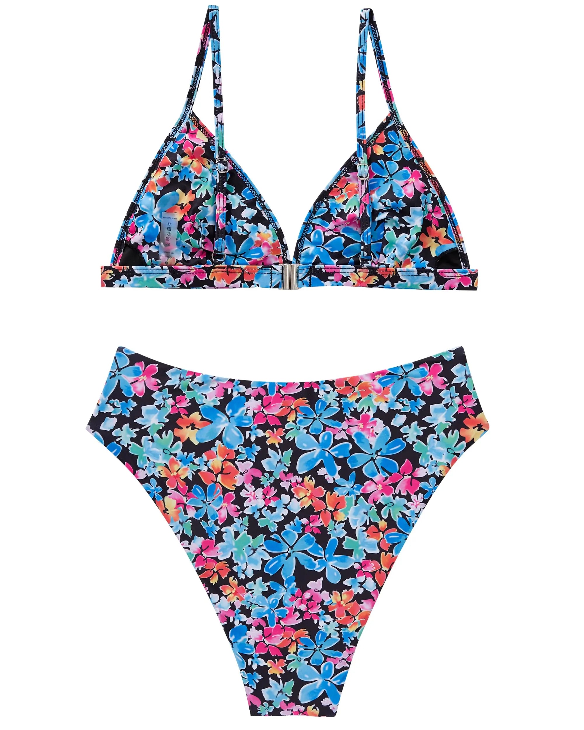 Triangle High Cut Bikini Set