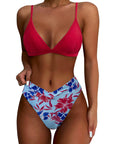 Triangle High Cut Bikini Set