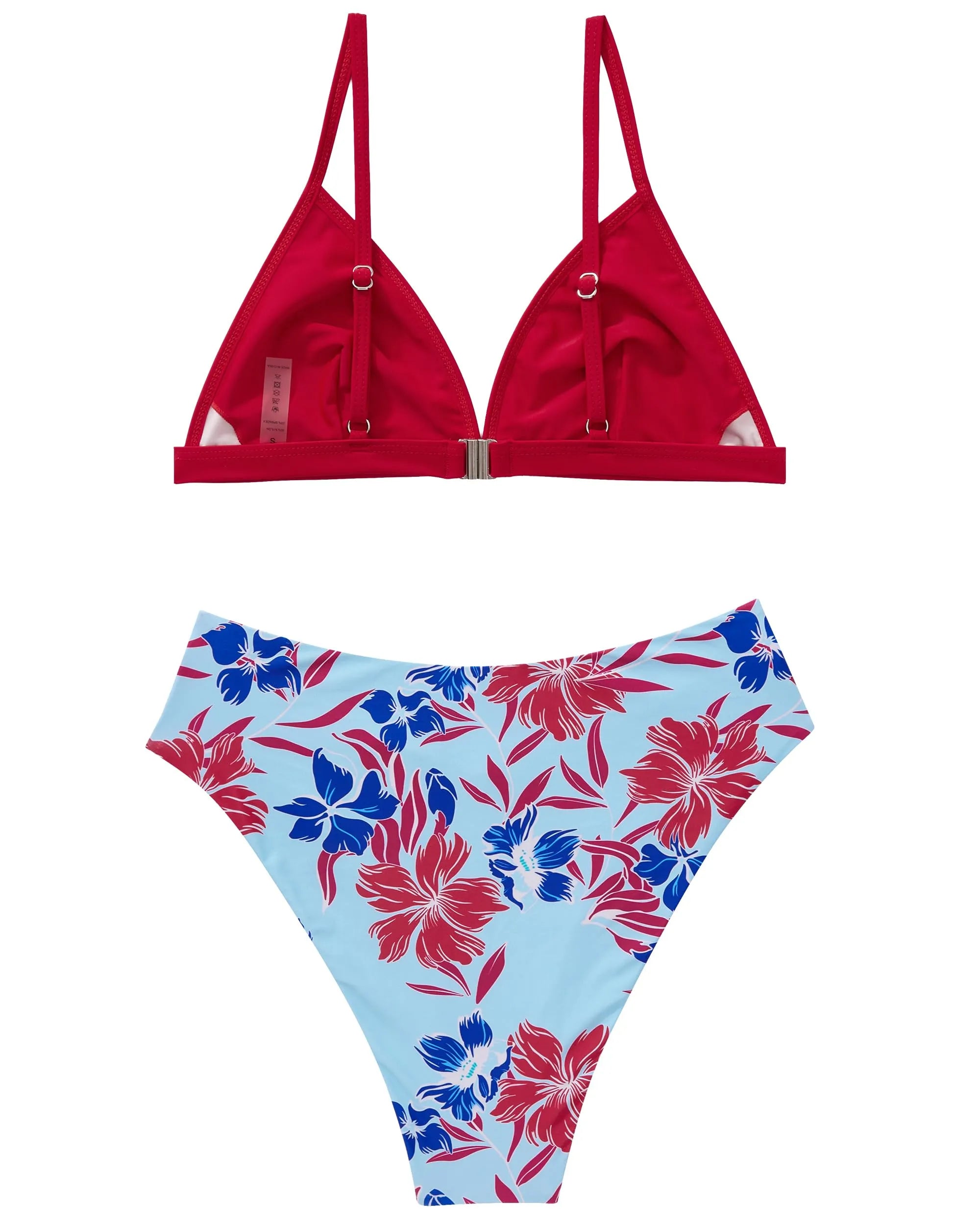 Triangle High Cut Bikini Set