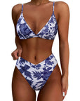 Triangle High Cut Bikini Set