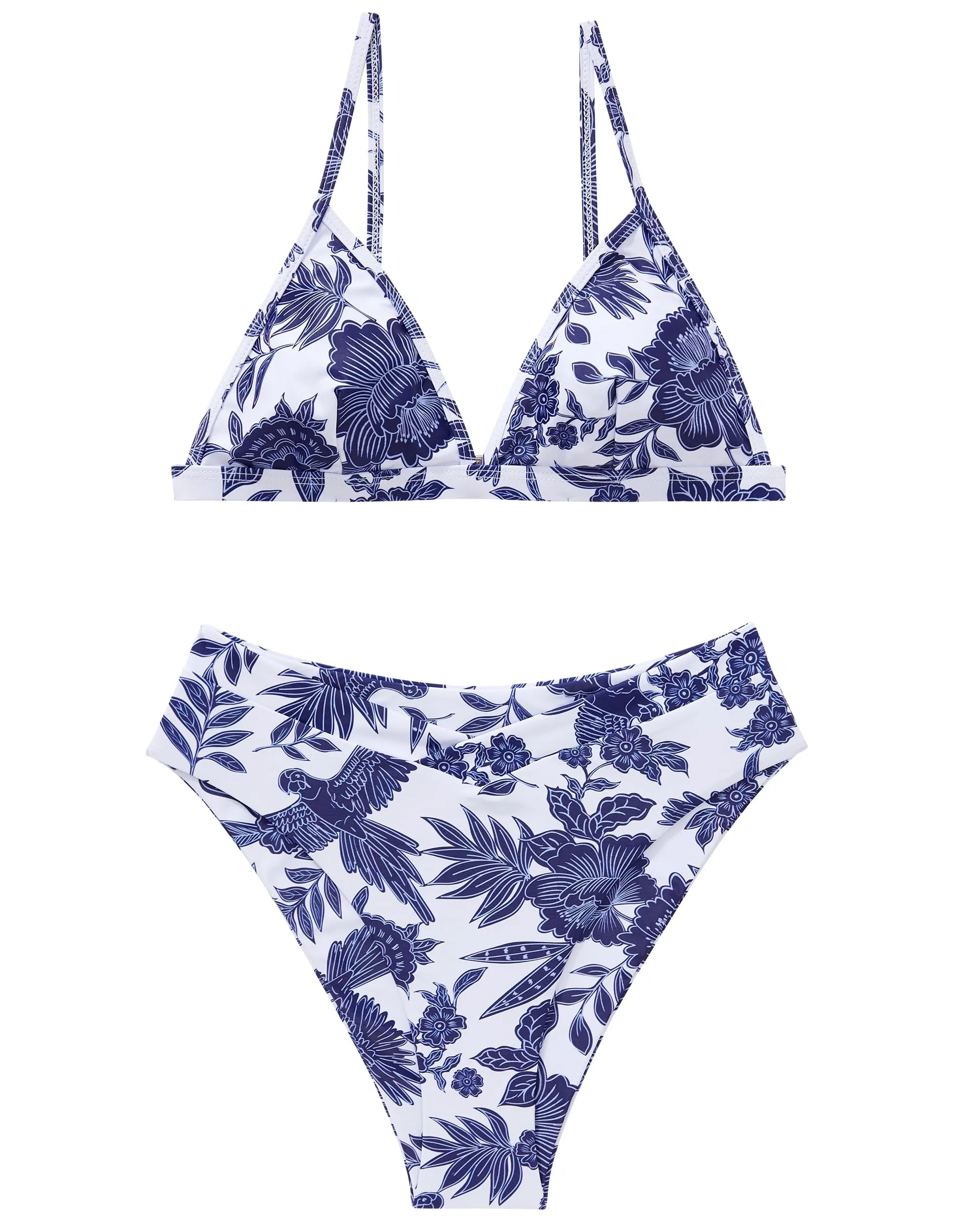 Triangle High Cut Bikini Set