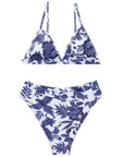 Triangle High Cut Bikini Set