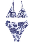 Triangle High Cut Bikini Set
