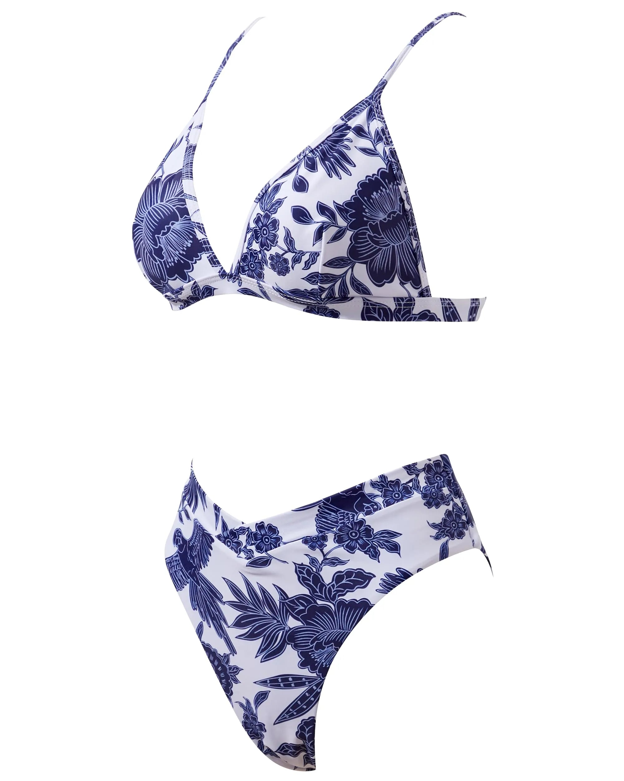 Triangle High Cut Bikini Set