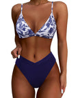 Triangle High Cut Bikini Set